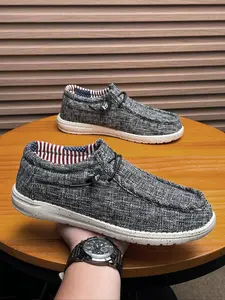 Men's Fashionable Lace Up Low Top Sneakers, Casual Comfortable Breathable Shoes, Male All-match Round Toe Shoes for Daily Wear