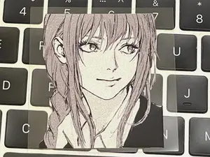 Makima Chainsaw Man Anime Sticker Waifu Girl Reflective Vinyl Sticker Decal JDM