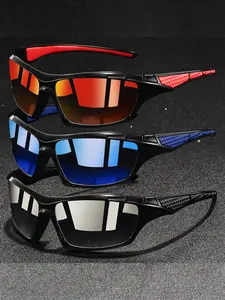 3 pairs of the latest style unisex sports sunglasses are not only practical but also fashionable, offering various colors and functions suitable for all kinds of outdoor activities. The lenses have UV400 protection, effectively blocking ultraviolet rays.