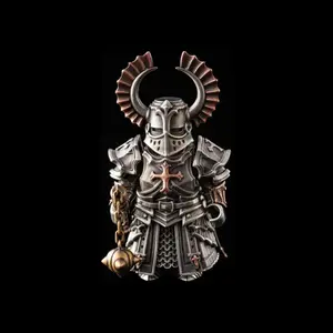 Coppertist.wu Crusader Figurine.Magnetic Toy.Weapon Charms Action Figure.Anime Figure Metal