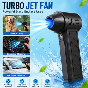 150000RPM Powerful Pocket Turbo Duster, Compact Brushless Portable Blower, Ideal for Window Tracks, Keyboard Debris & Home Deep Dust Removal