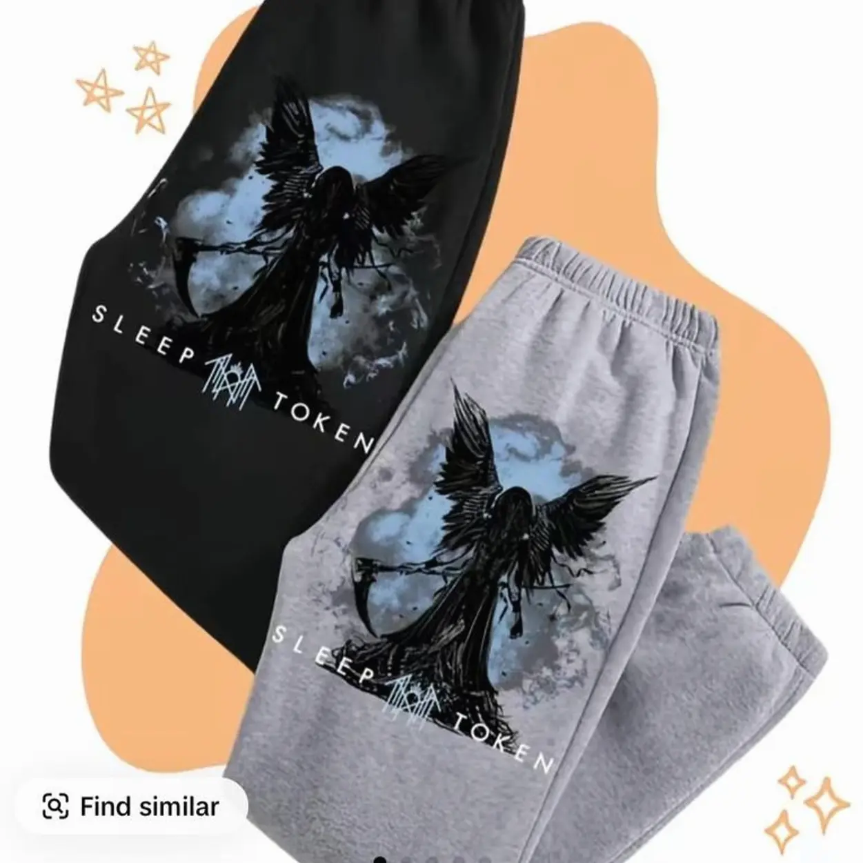 Sleep Token Sweatpants Unisex Joggers Retro Motocross Cotton Pants Classic Fit with Graphic Design MIBS8