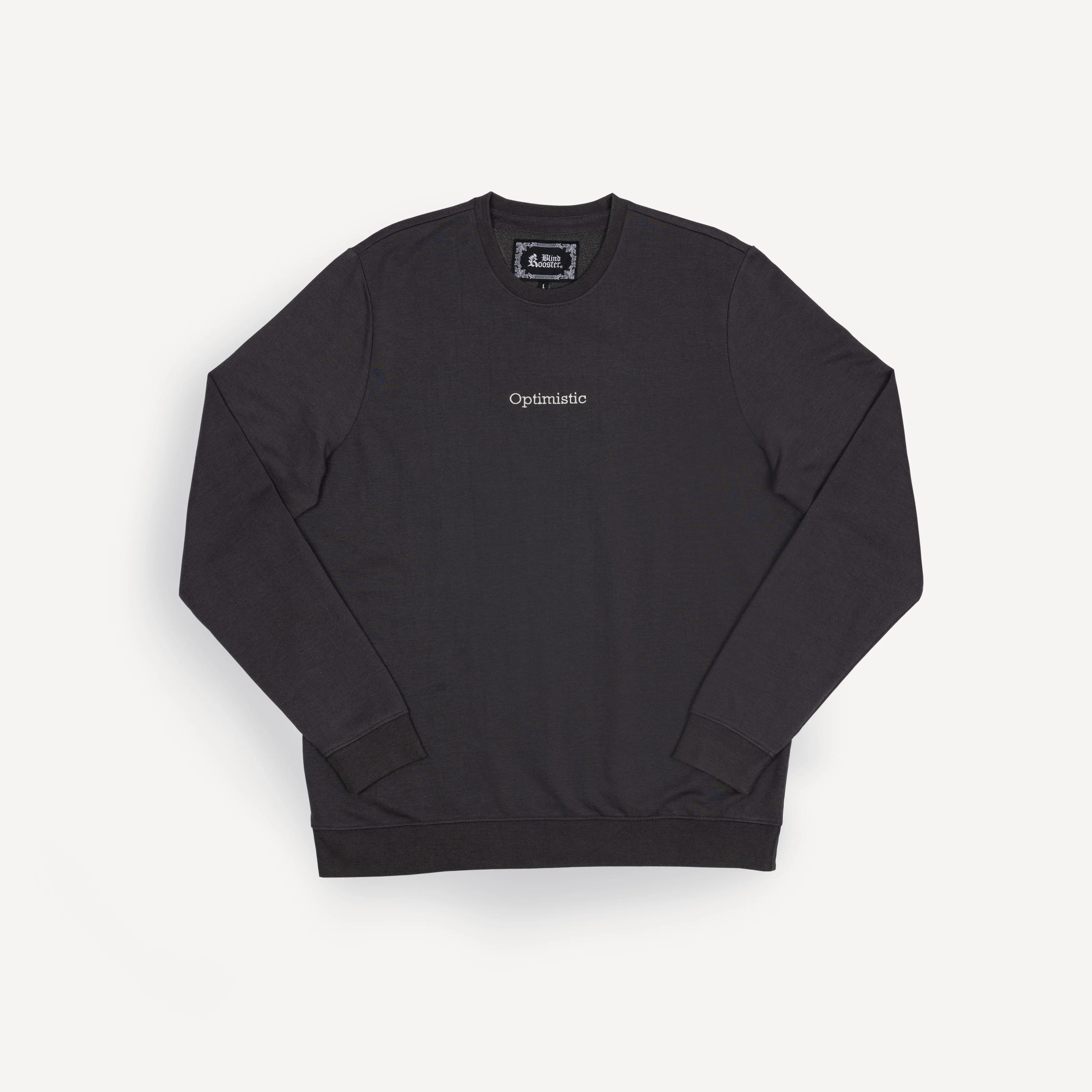 Acid Washed Crewneck Sweatshirt - Woodland Grey / Optimistic