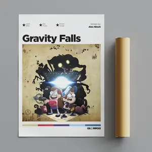 (Poster) Gravity Falls Poster, Minimalist Poster, Anime Poster, Wall Art, Wall Decor,Matte Vertical Posters, Movie Poster - 1806471617
