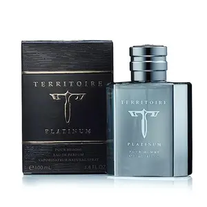 Territoire Platinum Eau de Parfum Spray for Men. Smooth Fragrance. 3.4 fl.oz