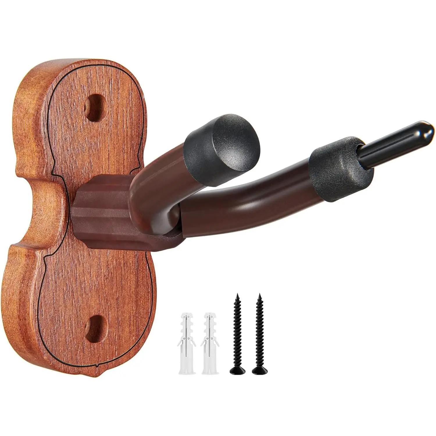 Violin Wall Mount Violin Hanger 1 Pack with Bow Hook Home & Studio Rosewood Violin/Viola Stand