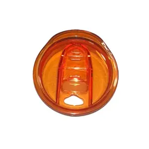 Orange Sliding Locking Lid - 20oz oz 20 oz. 20oz. Skinny Straight Sublimation Tumbler Color Lid - Amy's Tumbler Junkies - Your Favorite Tumbler Shop!