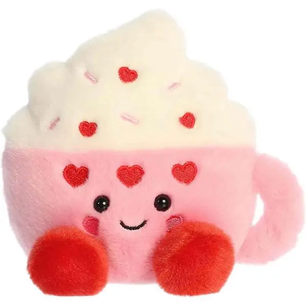 Aurora World Plush - Palm Pals - HARPER HEART LATTE (5 inch)