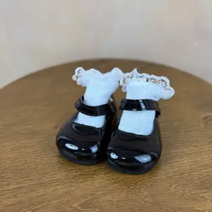 Doll Shoes, 1 Pair Lifelike Newborn Bebe Leather Shoes, Doll Accessories for 50-55cm Reborn Doll Toy