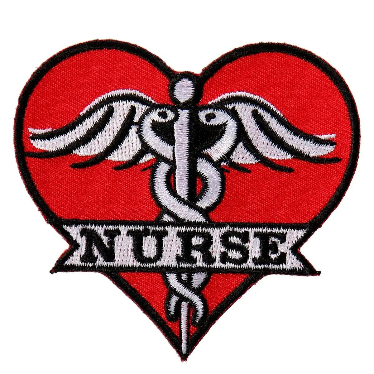 Hot Leathers PPL9537-28538 Unisex-Adult Nurse Heart Patch (Multicolor, 3" x 3")