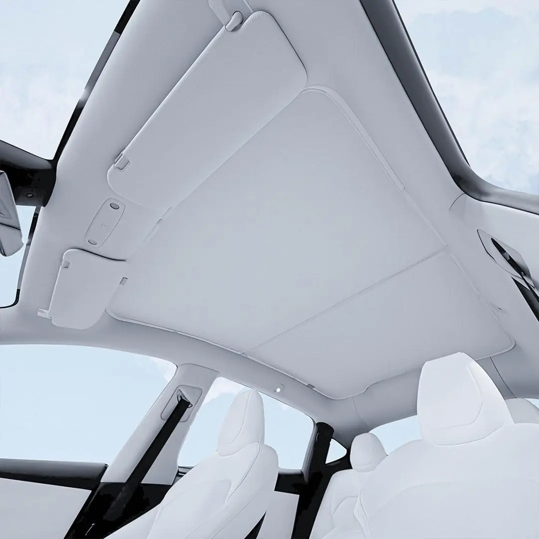 2026-2025 Model Y Roof Sunshade - Precise Fit, No Drooping, Complete Light Blocking