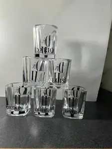 The Luxe Shot - Custom 1.5 oz Durable Shot Glasses with Personalized Text Logo or Theme for Weddings Birthdays Business Events