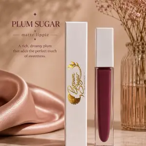 Plum Sugar Matte Lipstick, Long-Lasting Makeup for Women