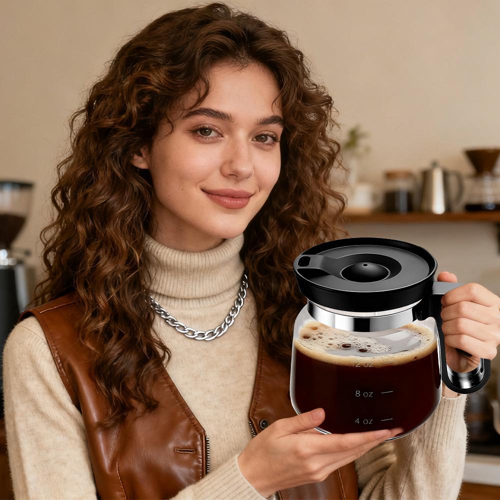 16oz Glass Coffee Mug with Lid, Creative Coffee Pot Shape Cup, Heat Resistant Clear Drinking Glass for Coffee, Tea, Milk, Hot & Cold Beverages 16oz Glass Coffee Mug with Lid, Creative Coffee Pot Shape Cup, Heat Resistant Clear Drinking Glass for Coffee, Tea, Milk, Hot & Cold Beverages