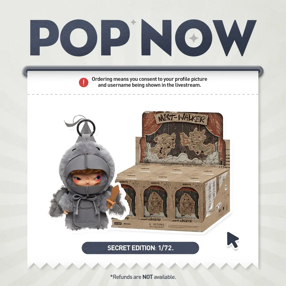 [POP NOW] POP MART Hirono Mist-Walker Series - Plush Doll Pendant Blind Box - WHOLE SET