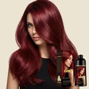 USA-Designed 3-in-1 Herbal Hair Color, Instant Gray Coverage for Women & Men, Nourishing Formula with Ginseng & Black Sesame, 300ML,