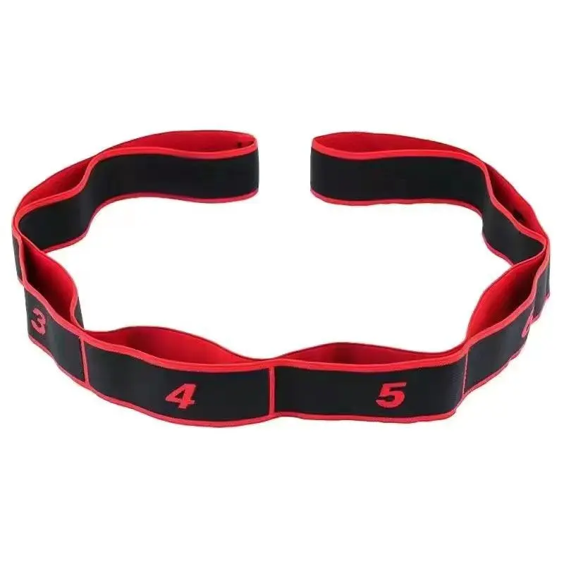 Numbered Exercise Bands - 8-Segment Non-Slip Stretching Strap for Glute Growth, Lower Body Workout, and Physical Therapy