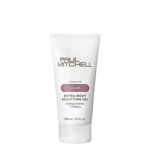 Paul Mitchell Extra-Body Sculpting Gel, Scented Lemon Herbal Hair Care Product, Aloe-Infused Vegan Paraben-Free Formula for Fine Hair — Lengthening Volumizing Fullness, Styling Control