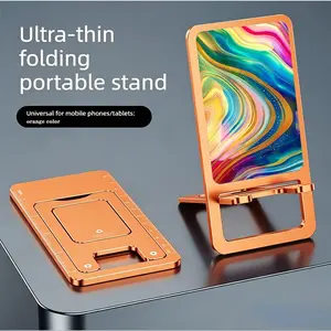 rainbow powder Aluminum Alloy Phone Holder, Foldable Adjustable Tablet Stand Adjustable Portable Monitor Phone Holder  phone mount Stand suitable for Apple iPhones, smartphones, and tablets