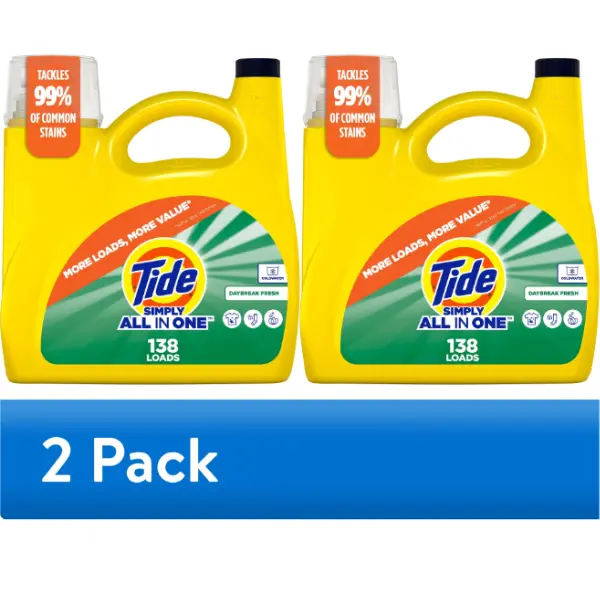 Baby Laundry Detergent, 2-Pack All-in-1 Liquid Soap, Daybreak Fresh Scent, 173 fl oz, 138 Loads
