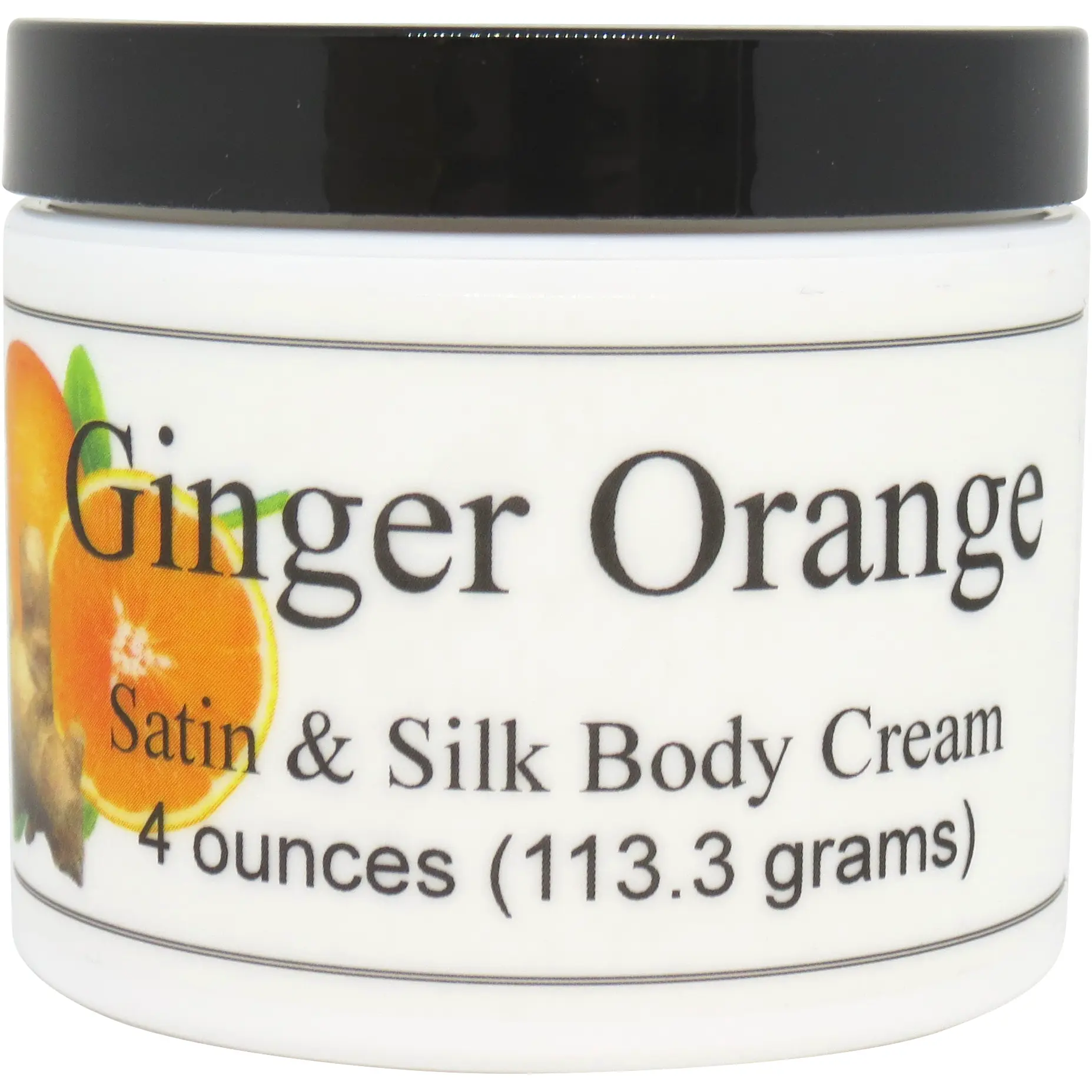 Ginger Orange Satin and Silk Cream,  Body Cream, Body Lotion