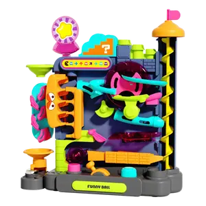 COUOMOXA Marble Run Puzzle for Kids: 3 4 5 6 7 8 9 10 Years Old Boys Girls STEM Board Game - Age 3-5 4-8 8-10 Obstacle Screwball Scramble Race Maze Toy for Preschool - Birthday Gift for Child
