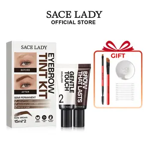 SACE LADY Eyebrow Tint Kit,Long-lasting Waterproof Sweat-proof Eyebrow Dye Paste Set,Hair Color Kit Makeup Cosmetics Deals For You Days