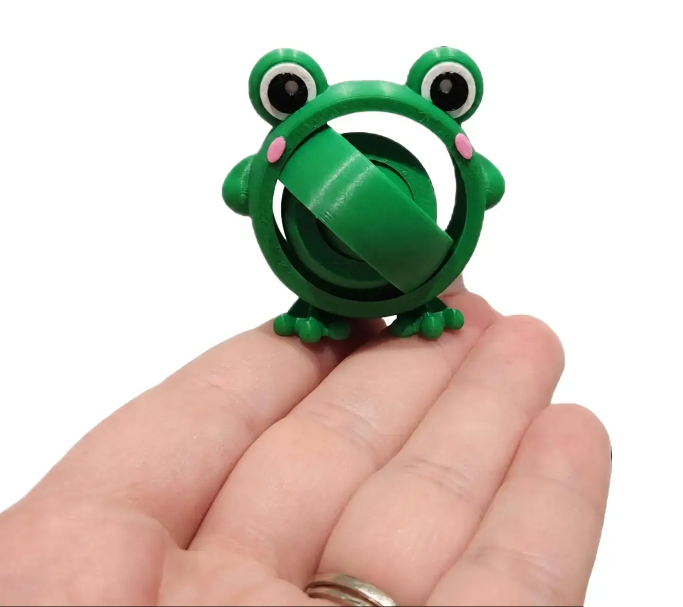 Adorable Pocket-Sized Frog Fidget Spinner and Stress Relief Toy
