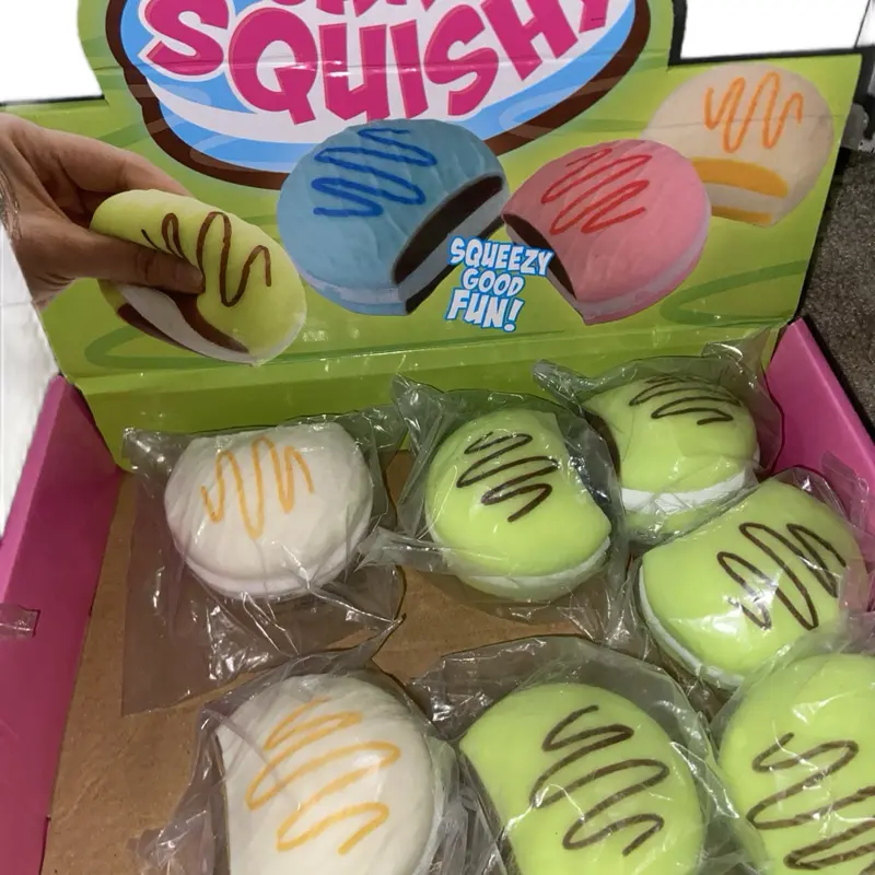 Dough filled mini cake squishys