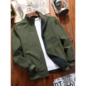 Men's Fashion Autumn Winter Jacket, Reversible Design, Metal Zipper Head, Collar Style Enhances Casual Feel, Free Movement