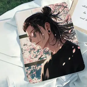 Anime Characters Themed Case for iPad - Lightweight Foldable Design with Auto Sleep/Wake, Adjustable Stand & Standalone Viewing, Compatible with 10.9/10.2/Air 4/5/Pro 11, 12.9/9.7, Cute Anime Dessert Artwork,Cute Case for iPad,Standalone Viewing Accessory