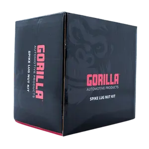 Gorilla Automotive - 4 LUG 10-1.25 SHORT SPIKE KIT RED