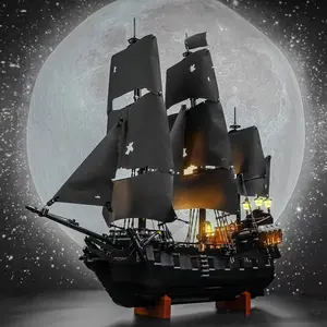 2862PCS Pirate Ship 10365 Sailboat Building Block Assembly Model Toys Home Decoration Children's Holiday Kids Christmas Gifts Building Blocks Set