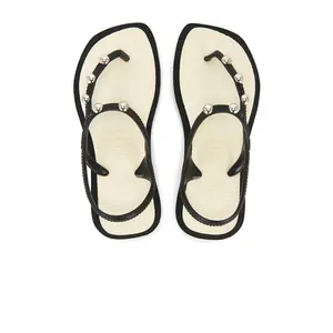 Havaianas Flash Fusion Sandal in Black & Beige
