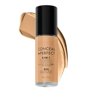 Conceal + Perfect 2-in-1 Foundation + Concealer - Natural Beige (1 Fl.Oz.)Cruelty-Free Liquid Foundation - Cover Under-Eye Circles, Blemishes & Skin Discoloration for a Flawless Complexion