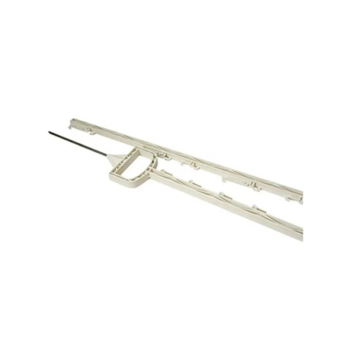 212 MAIN Field Guardian White Stirrup Post 10-Pack (60 in., 1.5 in.-3/4 in. Size) with Easy Installation, Molded Clips, Tape Support (Holds Up to 3 Tape Lines) for Dog Training Aids