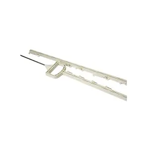 212 MAIN Field Guardian 60 in. White Stirrup Post 10-Pack, Easy Install, with Molded Clips and Tape Support for Dog Training Aids