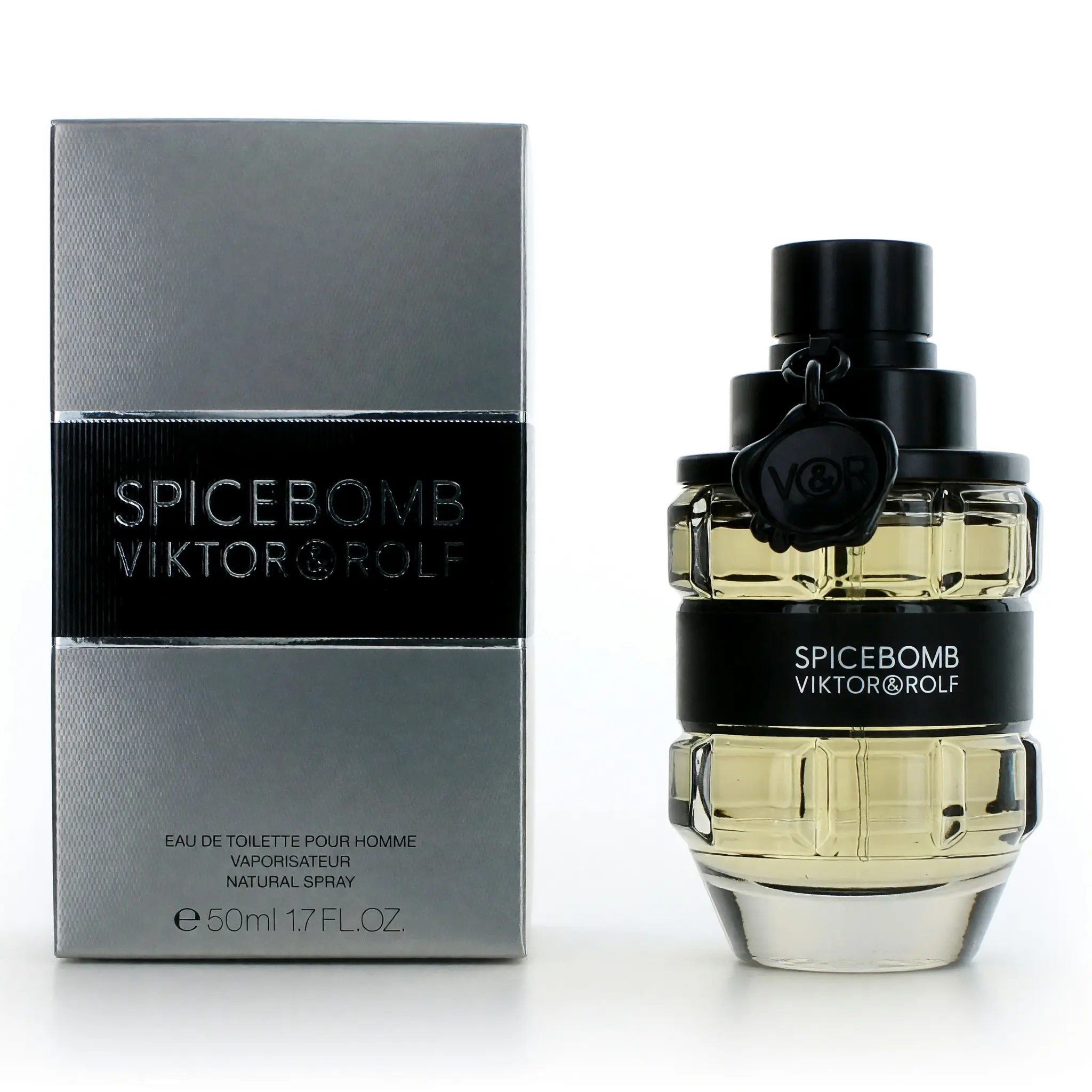 Men's Eau de Toilette Spray Bottle, an Explosive Spicy Woody & Earthy Signature Scent with a Fiery Chili Saffron Accord, 1.7 oz, Bold Impact