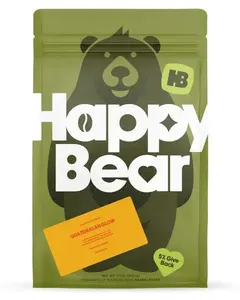 Happy Bear Coffee Guatemalan Glow Single Origin Series Medium Roast with Lemongrass & Praline Notes Sustainable Sourcing Practices