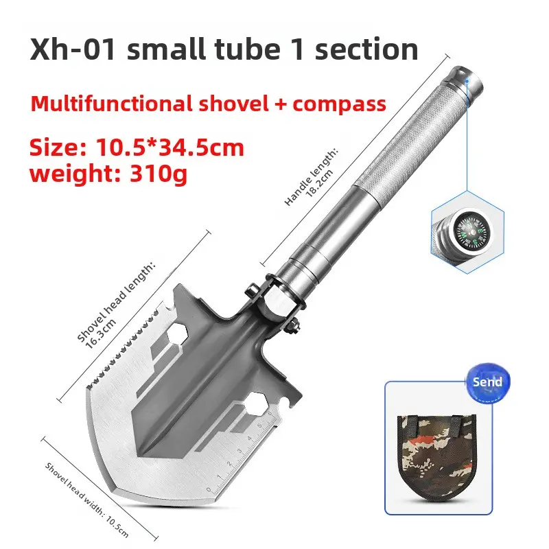 Multifunctional Camping Shovel Folding Shovel Outdoor Survival Tool Suitable for Hiking Fishing Vehicle Emergencies with Serrated Edge Multifunctional Camping Shovel Folding Shovel Outdoor Survival Tool Suitable for Hiking Fishing Vehicle Emergencies with Serrated Edge