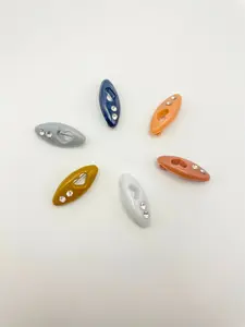 Acrylic Colorful Rhinestone Plastic Safety Pin Scarf Clip, Pure Color Scarf Holder, Neck Strap Clip, Fashion Accessory