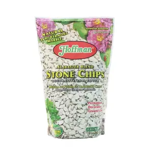 Hoffman 14102 Decorative Soil Covers Alabaster Blend Stone Chips, 2 Quarts