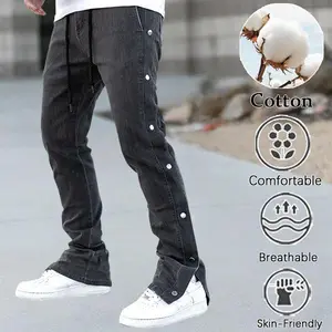 Men's Cotton Baggy Jeans | Y2K Oversized Relaxed Fit Streetwear Denim Pants