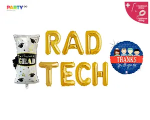 Rad Tech Banner | Radiology Student Graduation Party | Med School radiology technologist | Rad tech grad party | Radiology technologist