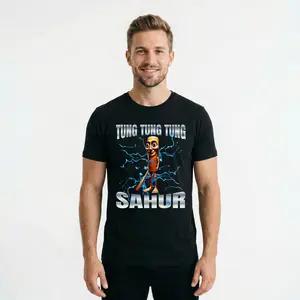 100% Cotton Unisex Tung Tung Tung Sahur T-Shirt women graphic shirts tee husband boy cool men tshirt funny graphic tee family top menswear