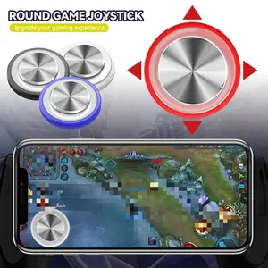 Round  Joystick Metal Button Controller with Box Easy Chicken Dinner For Mobile Phone Rocker Tablet Android Iphone fps game