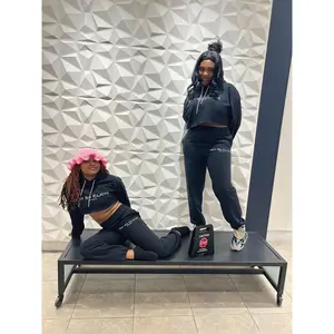 Jaymie Bling Crop Hoodie- Gold