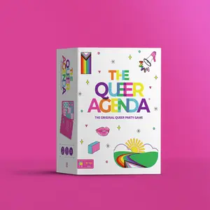 The Queer Agenda Party Game - 350 Sassy LGBTQ+ Cards for Hilarious Game Nights, Ages 17+, 3-10 Players, 30-60 Min Playtime, Made by Fitz Games