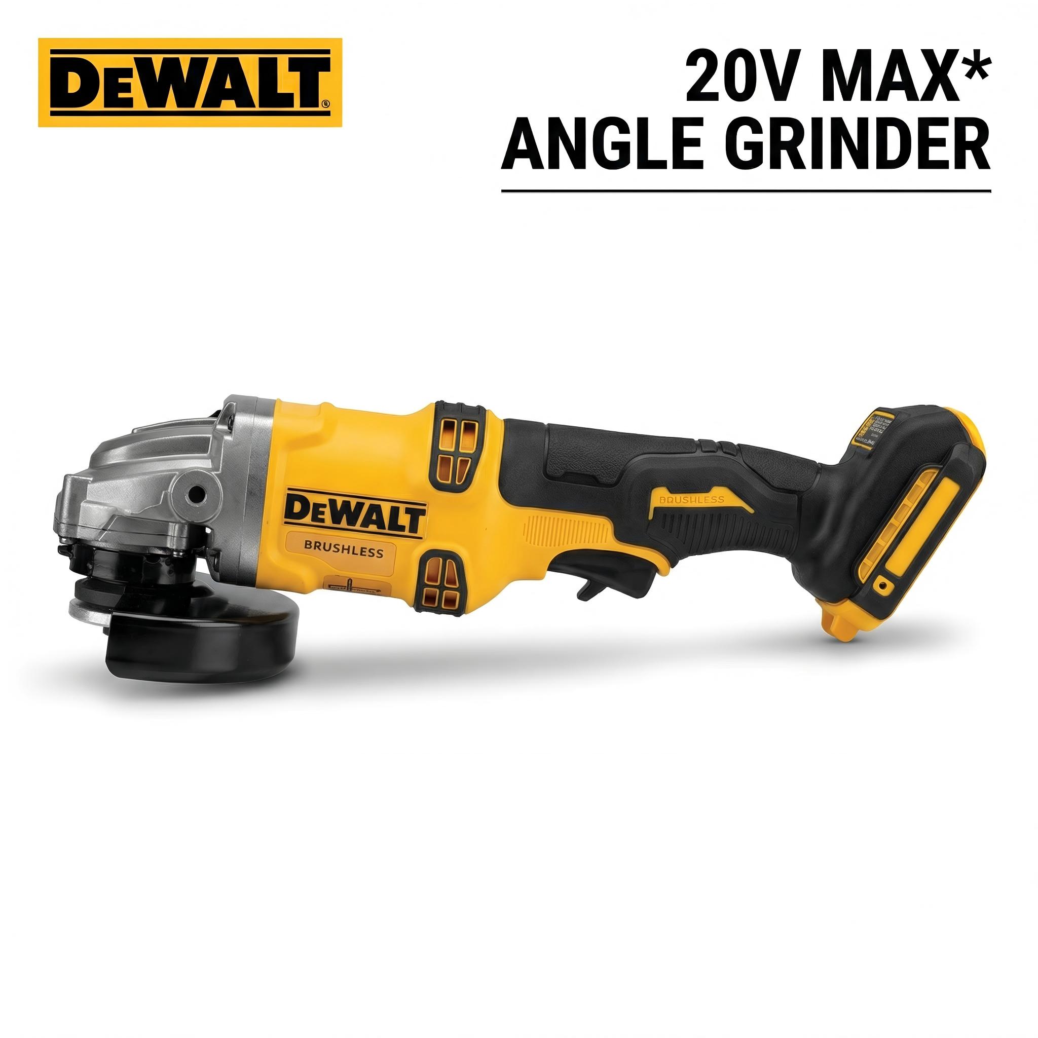 Dewalt DCG405-125 Compact 125mm Grinder With Side Slide Switch For Metal Grinding Cutting And Maintenance Projects job site