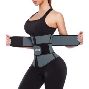 ANGOOL Neopren Waist Trainer for Women,Workout Plus Size Trimmer Belt Sauna Sweat Corset Cincher with Zipper